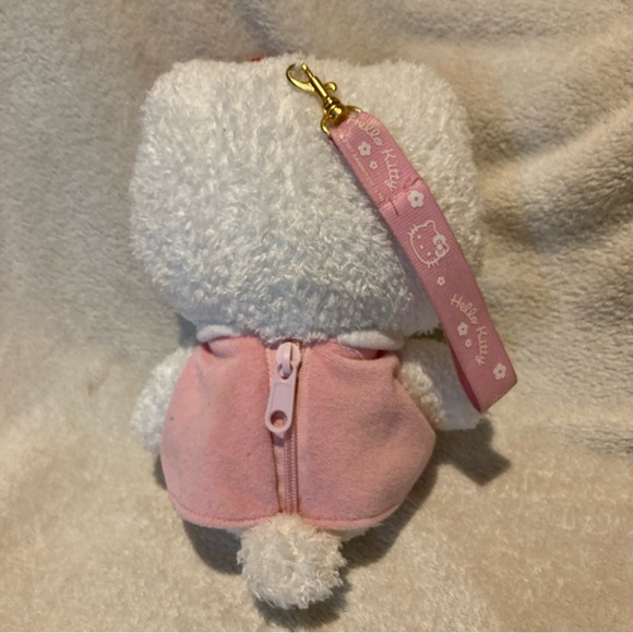 Hello Kitty Sanrio 2008 Plush purse Pink dress, red bow 8" - Picture 6 of 10